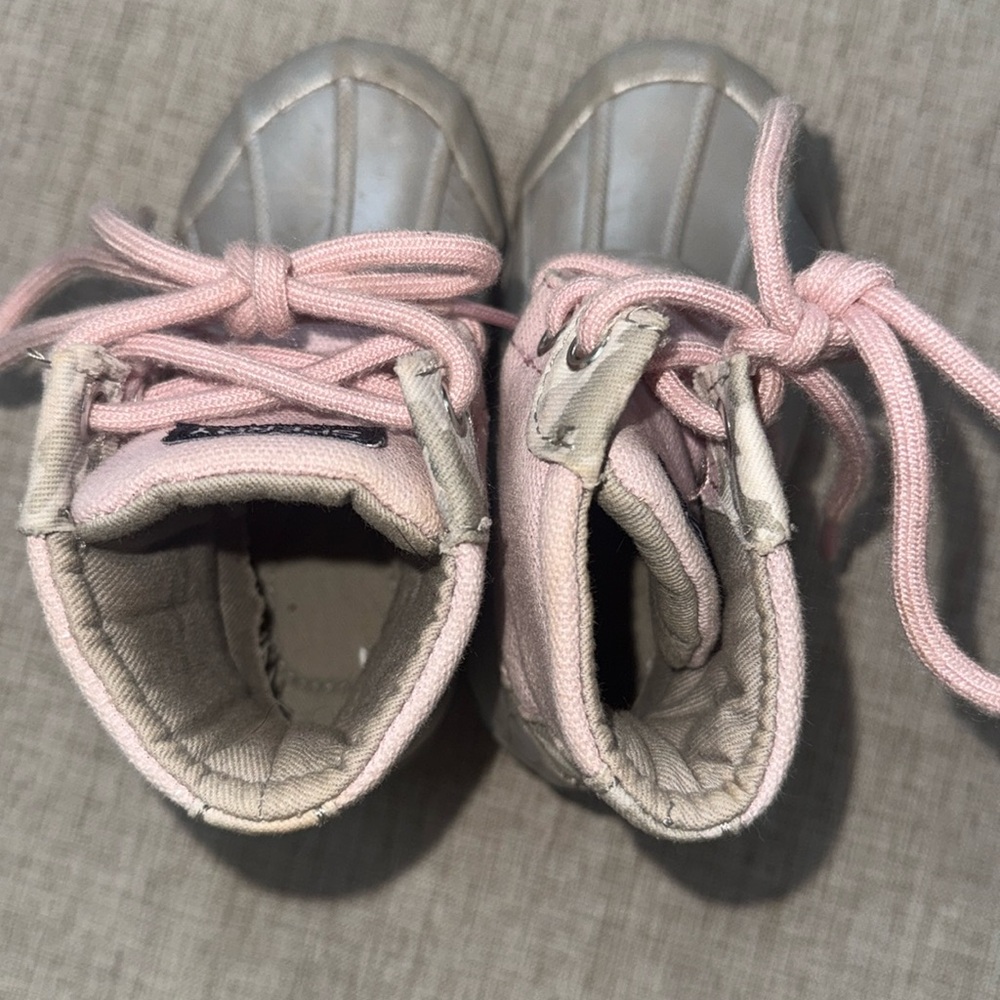 Sperry Duck Boots Waterproof sparkle Toddler Girls size 6‎ rain waterproof - Picture 3 of 12